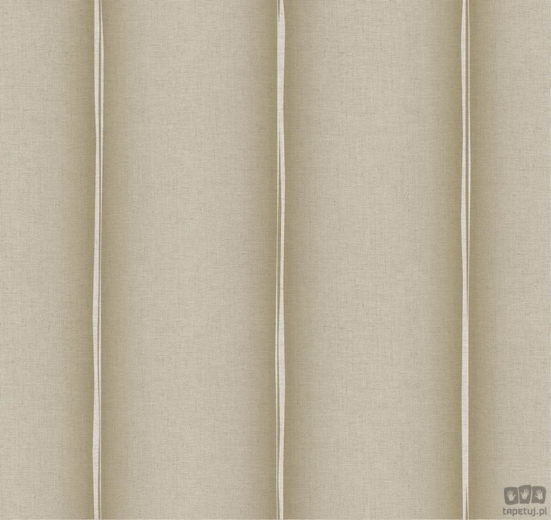 Beżowo-biała tapeta na flizelinie pasy ICH Wallpaper Deco Stripes