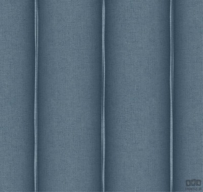 Niebieska tapeta na flizelinie pasy ICH Wallpaper Deco Stripes
