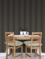 Czarna tapeta na flizelinie pasy ICH Wallpaper Deco Stripes