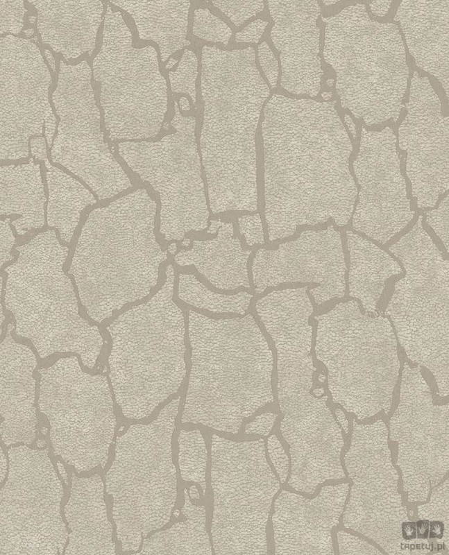 Tapeta w odcieniach taupe z motywem pęknięć