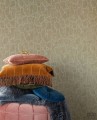 Tapeta w odcieniach khaki z motywem pęknięć