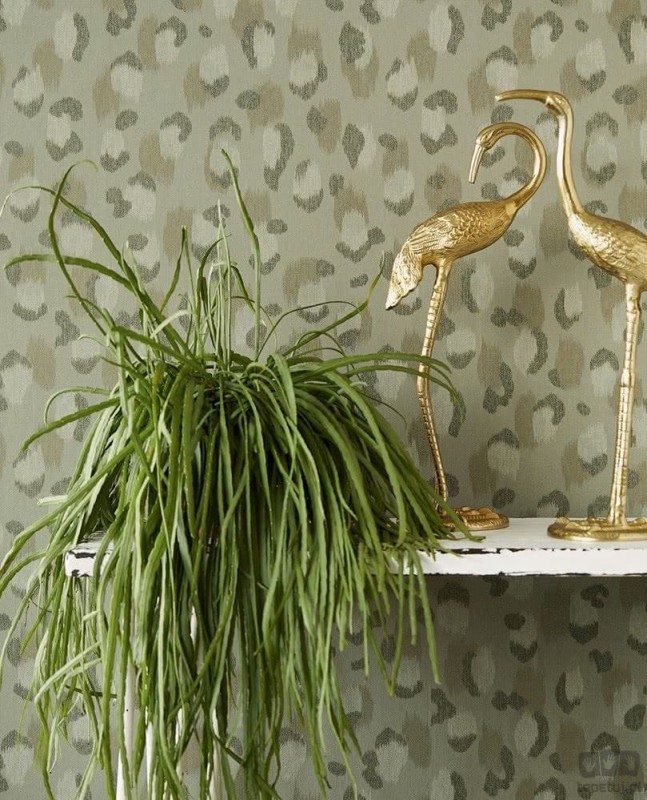 Tapeta w odcieniach khaki w cętki