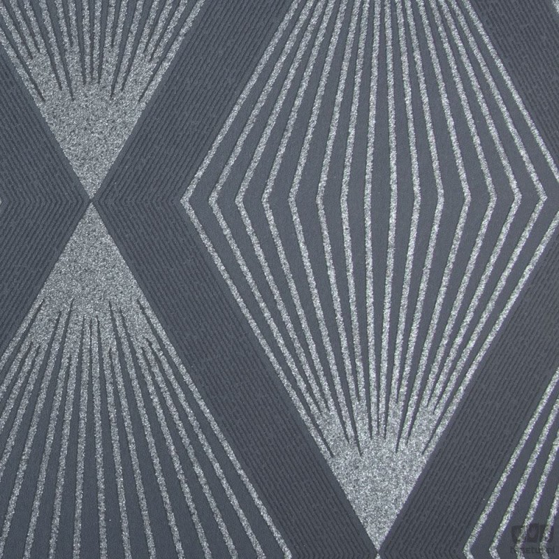 Granatowa tapeta w geometryczny wzór
