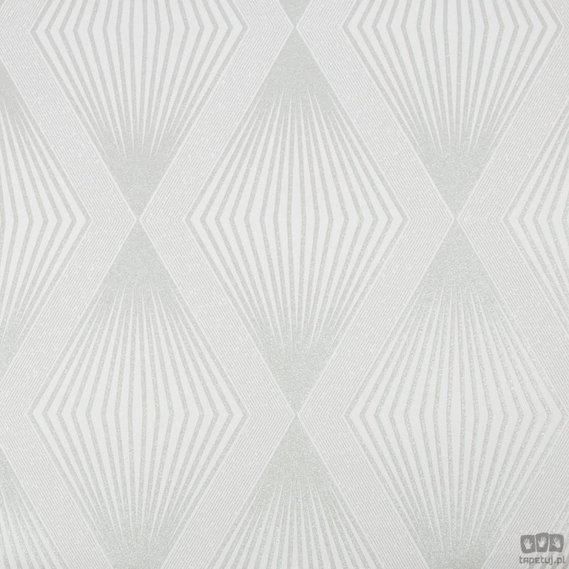 Szaro-srebrna tapeta w geometryczny wzór
