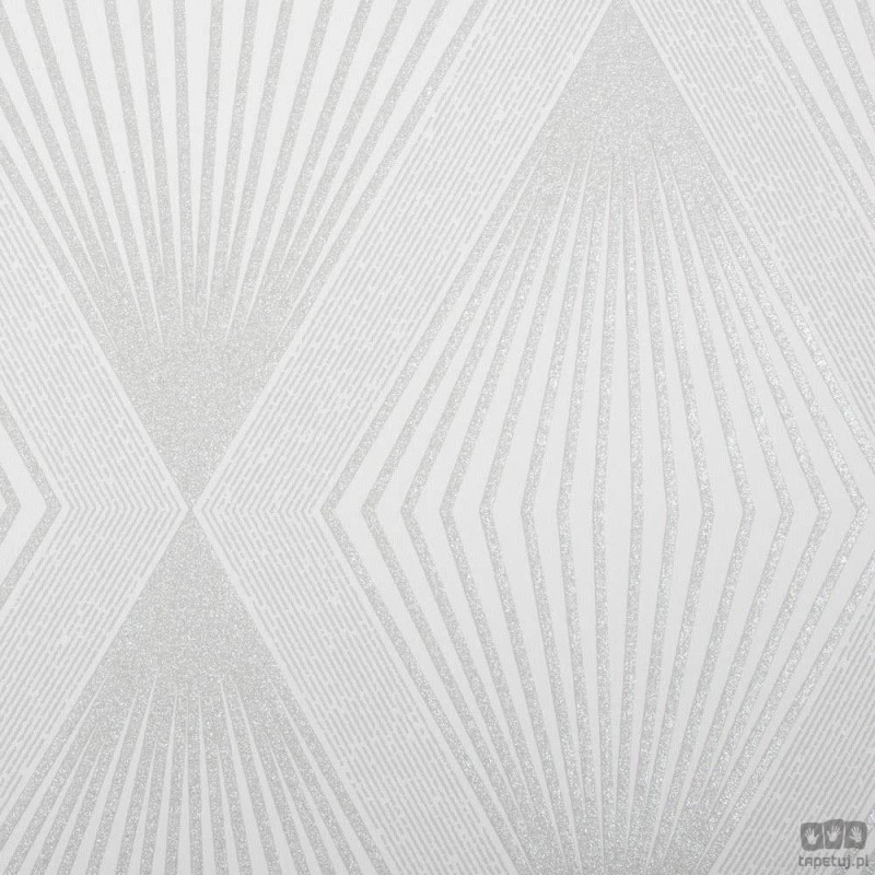 Szaro-srebrna tapeta w geometryczny wzór