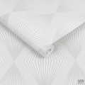 Szaro-srebrna tapeta w geometryczny wzór