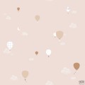 Tapeta dziecięca na flizelinie ICH Wallpaper Noa motyw balonów różowa
