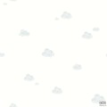 Tapeta dziecięca ICH Wallpaper Noa na flizelinie chmurki biało-szara