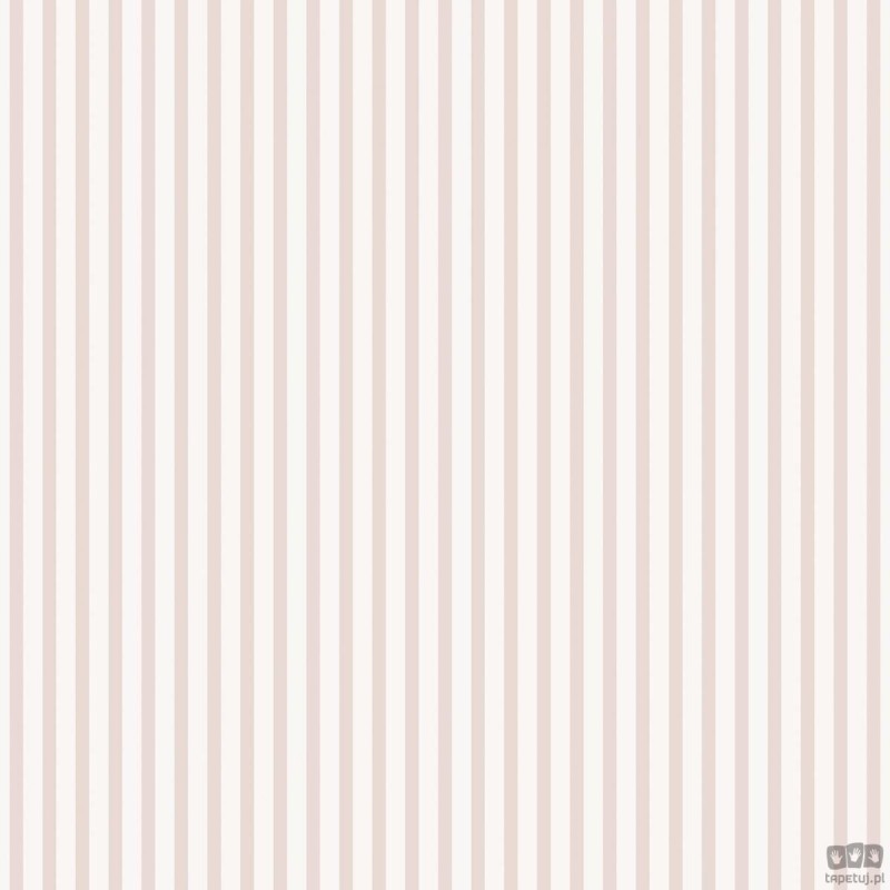 Tapeta ścienna ICH Wallpaper Noa na flizelinie paski pionowe biało-różowa