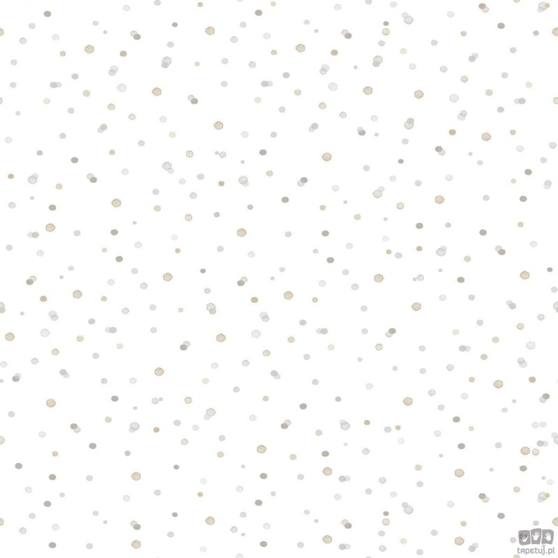 Papierowa tapeta dziecięca ICH Wallpaper Oh La La plamy beż szarość