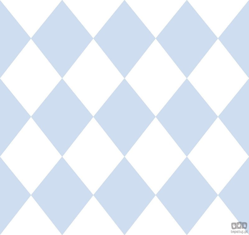 Tapeta papierowa romby ICH Wallpaper oh La La niebieska
