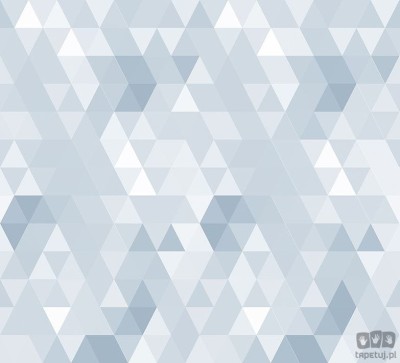 Tapeta dziecięca na flizelinie ICH Wallpaper Sambori trójkąty odcienie niebieskiego