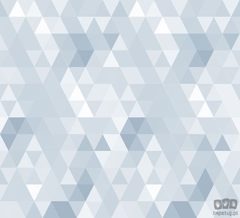 Tapeta dziecięca na flizelinie ICH Wallpaper Sambori trójkąty odcienie niebieskiego