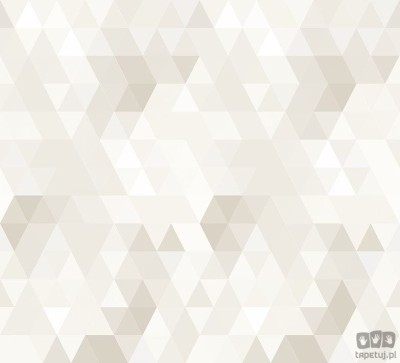 Tapeta dziecięca na flizelinie ICH Wallpaper Sambori trójkąty beżowo-biała