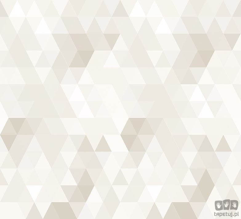 Tapeta dziecięca na flizelinie ICH Wallpaper Sambori trójkąty beżowo-biała