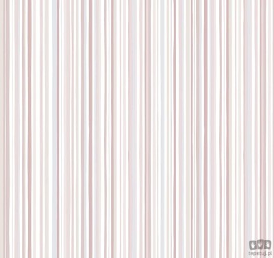 Tapeta dziecięca na flizelinie ICH Wallpaper Sambori paski pionowe szaro-brązowo-różowe