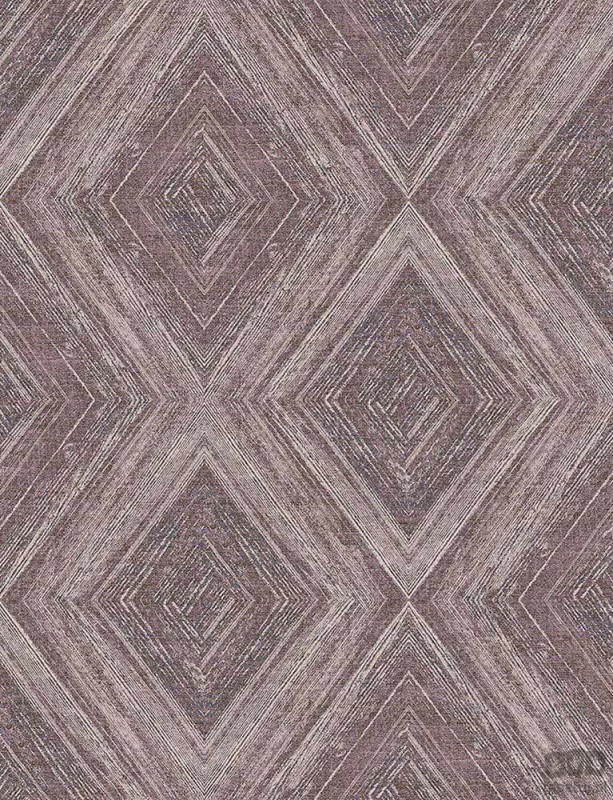 Fioletowo-biała tapeta na flizelinie ICH Wallpaper Modish w romby