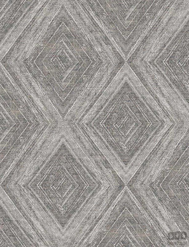 Biało-srebrna tapeta na flizelinie ICH Wallpaper Modish w romby