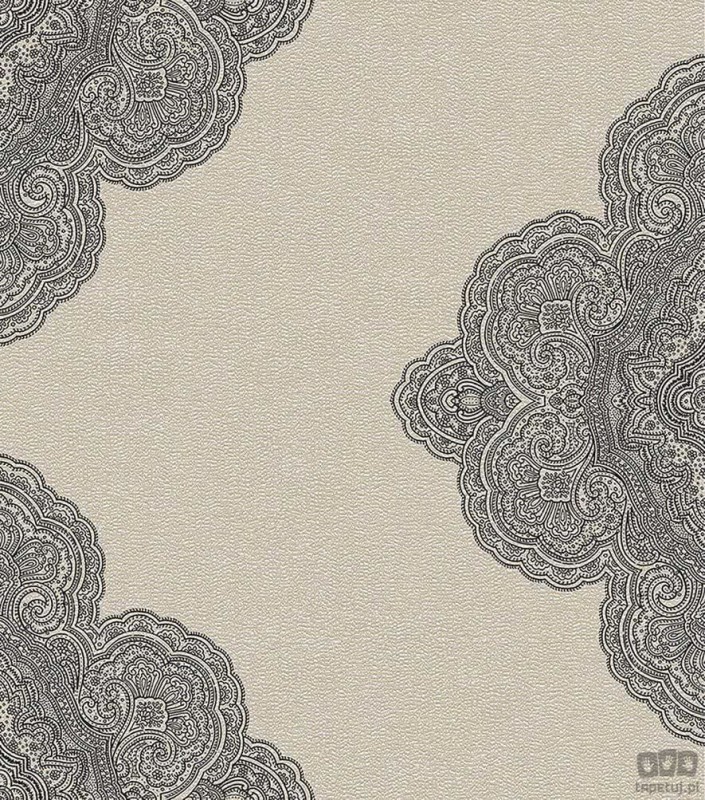 Tapeta na flizelinie ICH Wallpaper Modish w odcieniach beżu i czerni