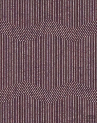 Tapeta na flizelinie ICH Wallpaper Modish z geometrycznym motywem w odcieniach fioletu