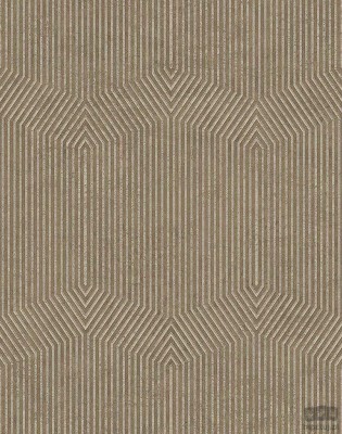 Tapeta na flizelinie ICH Wallpaper Modish z geometrycznym motywem w odcieniach złota bieli i beżu
