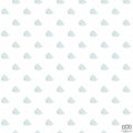 Dziecięca tapeta papierowa ICH Wallpaper Lullaby motyw waleni biało-szara