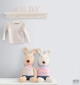 Dziecięca tapeta papierowa ICH Wallpaper Lullaby kropki biało-srebrna