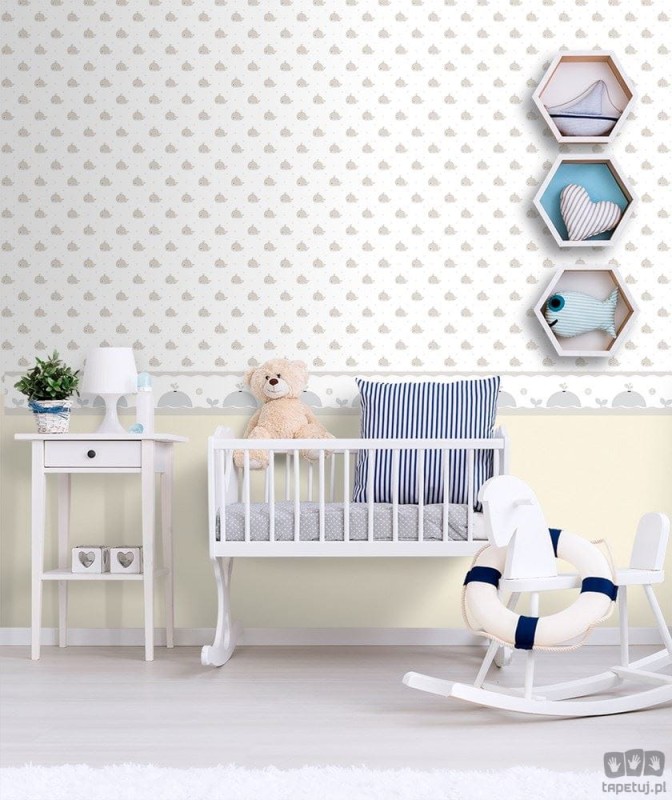 Tapeta dziecięca ICH Wallpaper Lullaby papierowa ecru