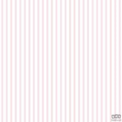 Tapeta dziecięca ICH Wallpaper Lullaby papierowa pionowe paski biało-różowe