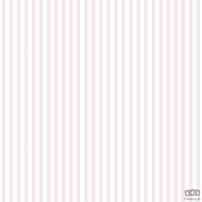 Tapeta dziecięca ICH Wallpaper Lullaby papierowa pionowe paski biało-różowe