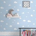 Dziecięcy border ścienny ICH Wallpaper Lullaby nocne niebo biało niebieski