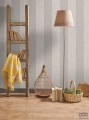 Winylowa tapeta w pasy ICH Wallpaper Deco Stripes odcienie szarości