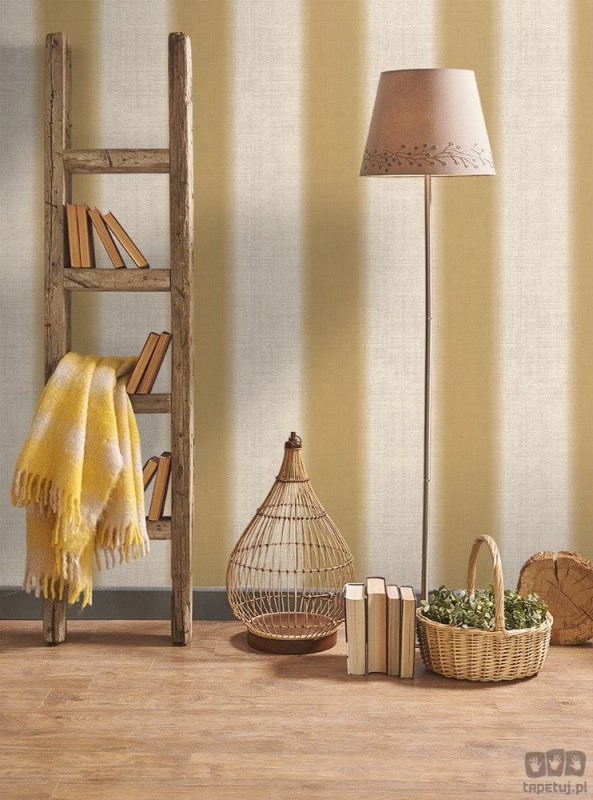 Tapeta winylowa ICH Wallpaper Deco Stripes w beżowe pasy