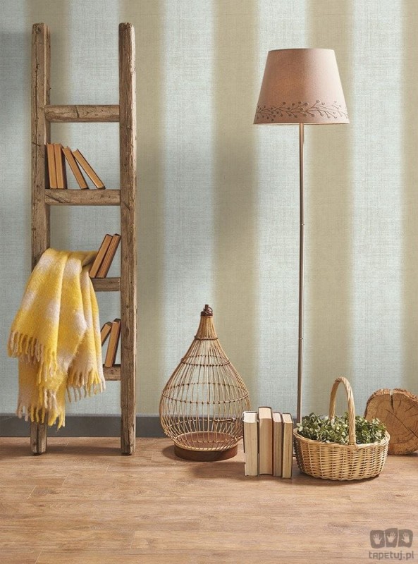 Tapeta winylowa w pasy ICH Wallpaper Deco Stripes szarość beż