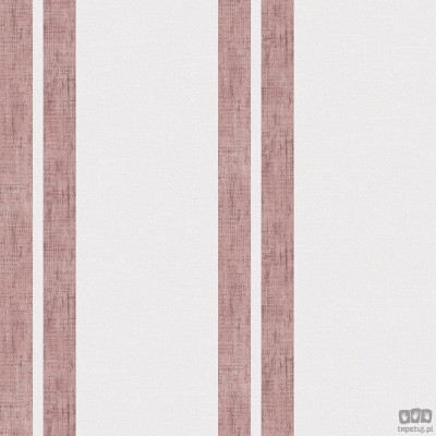 Tapeta ICH Wallpaper Deco Stripes flizelinowa w pasy brąz ecru