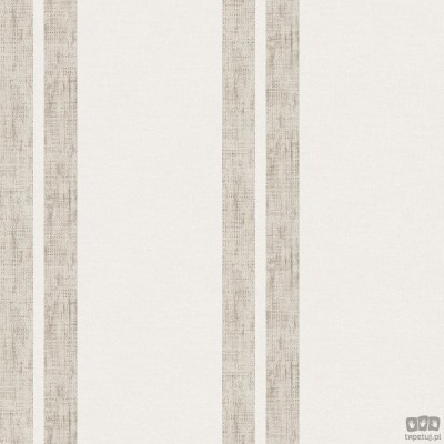 Tapeta ICH Wallpaper Deco Stripes flizelinowa w pasy beż ecru