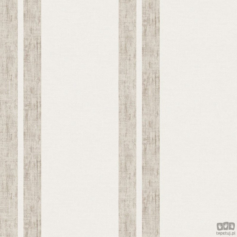 Tapeta ICH Wallpaper Deco Stripes flizelinowa w pasy beż ecru