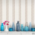 Tapeta ICH Wallpaper Deco Stripes flizelinowa w pasy beż ecru