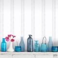 Tapeta ICH Wallpaper Deco Stripes flizelinowa w pasy ecru szarość