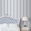 Tapeta na Flizelinie szaro-srebrna w paski ICH Wallpaper Deco Stripes