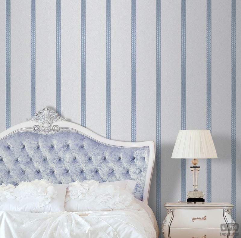 Tapeta na Flizelinie szaro-srebrna w paski ICH Wallpaper Deco Stripes