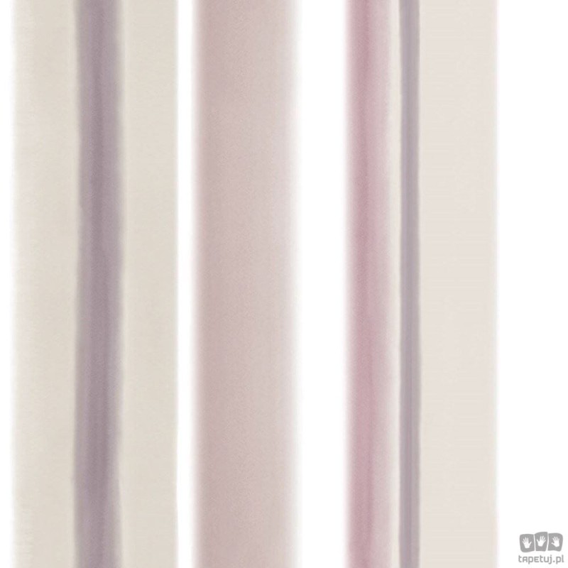 Nowoczesna tapeta w paski ICH Wallpaper Deco Stripes róż fiolet biel