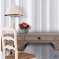 Nowoczesna tapeta w paski ICH Wallpaper Deco Stripes biel szarość niebieski