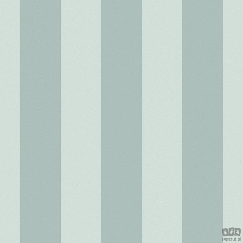 Tapeta w pasy na flizelinie ICH Wallpaper Deco Stripes turkusowa
