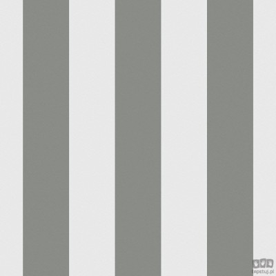 Tapeta w pasy na flizelinie ICH Wallpaper Deco Stripes szaro-biała