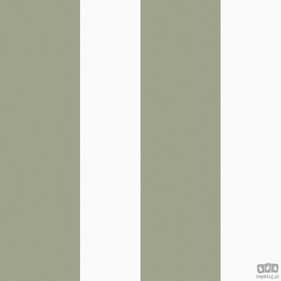 Tapeta ICH Wallpaper Deco Stripes na flizelinie w pasy zielono-biała