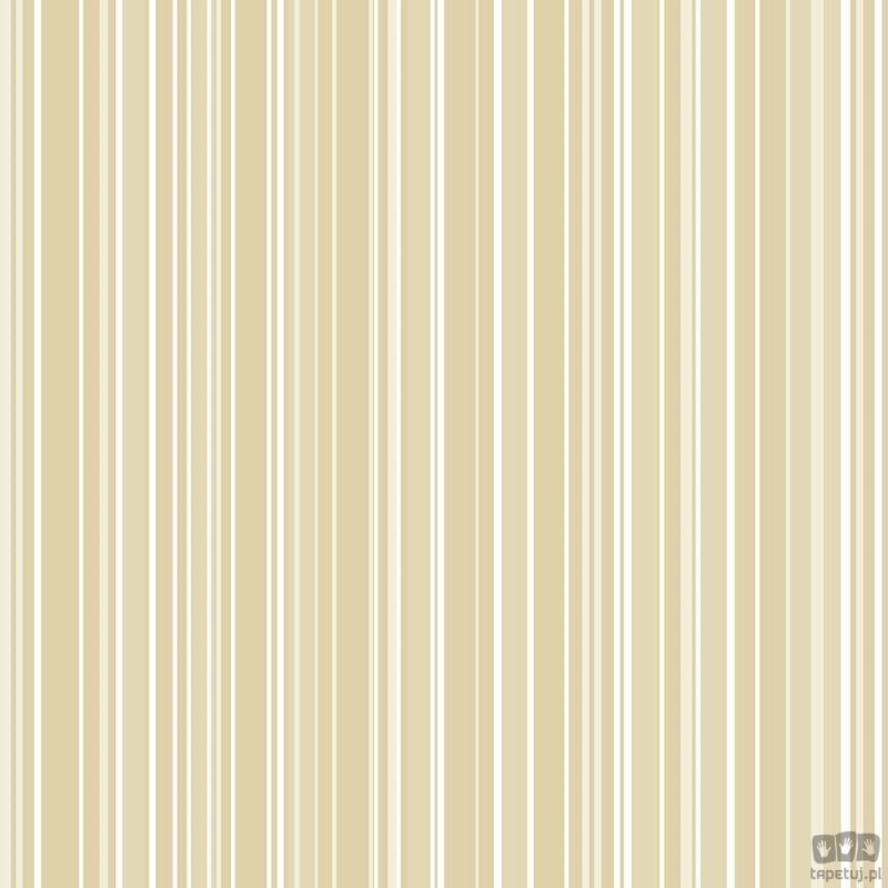 Beżowo-biała tapeta w paski ICH Wallpaper Deco Stripes na flizelinie