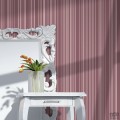 Różowa tapeta w paski ICH Wallpaper Deco Stripes na flizelinie