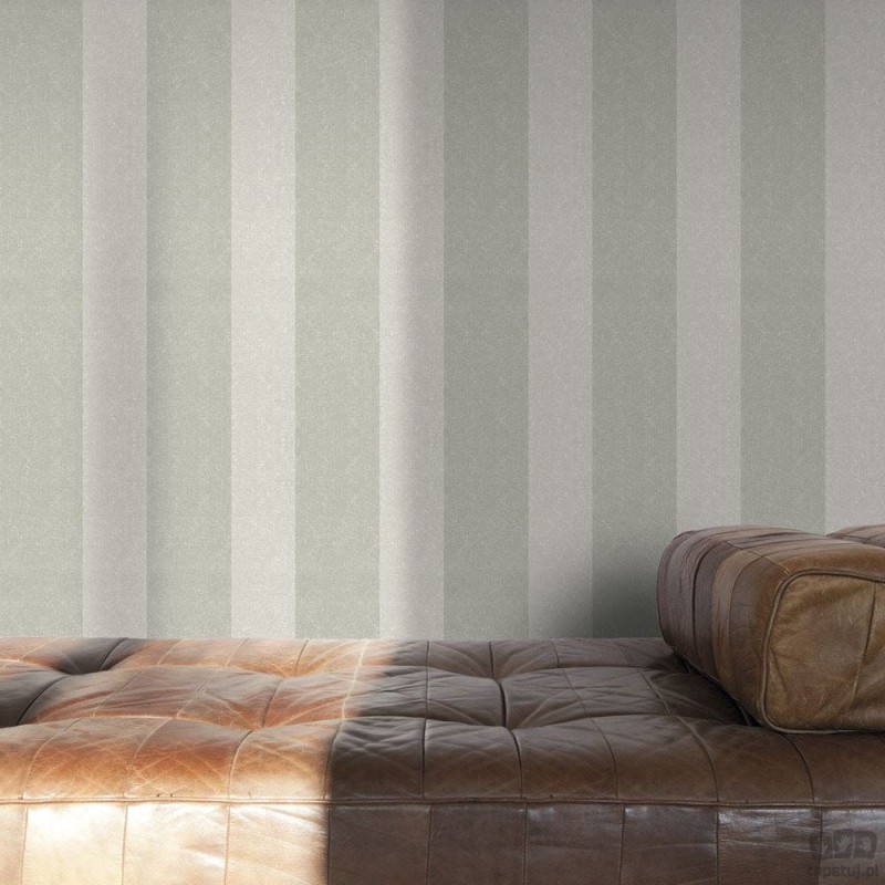 Tapeta w pasy na flizelinie szara ICH Wallpaper Deco Stripes