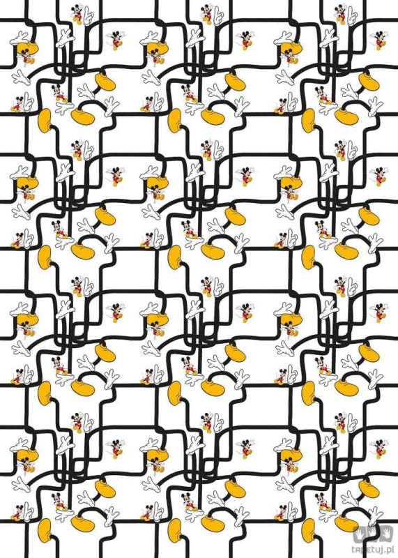 Fototapeta Mickey Mouse - Foot Labyrinth DX4-006